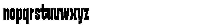 Ferron Ultra Condensed Font LOWERCASE