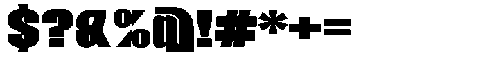 Ferron Ultra Expanded Font OTHER CHARS