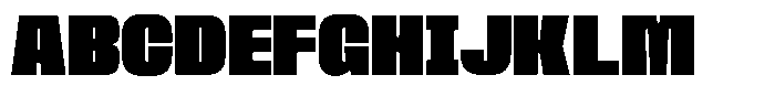 Ferron Ultra Expanded Font UPPERCASE