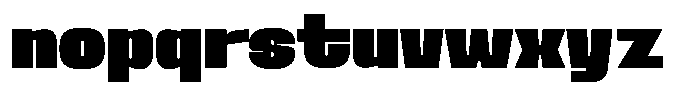 Ferron Ultra Expanded Font LOWERCASE