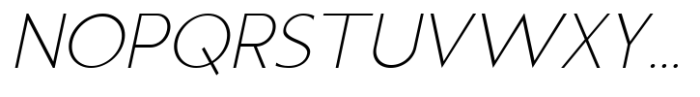 Ferrow Light Italic Font UPPERCASE
