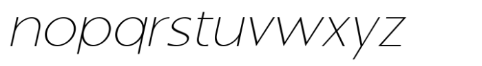 Ferrow Light Italic Font LOWERCASE