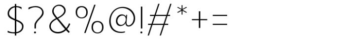 Ferrow Light Font OTHER CHARS