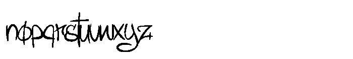 Festagsia Font LOWERCASE