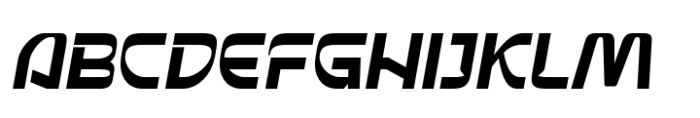 Festar Regular Slant Font UPPERCASE
