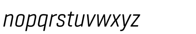 Fester Regular Italic Font LOWERCASE