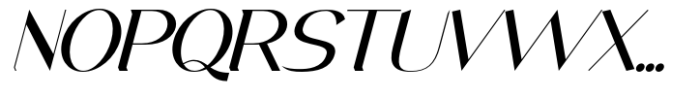 Festern Italic Font UPPERCASE