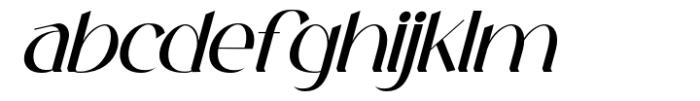 Festern Italic Font LOWERCASE