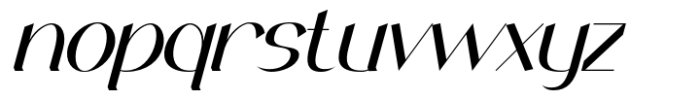 Festern Italic Font LOWERCASE