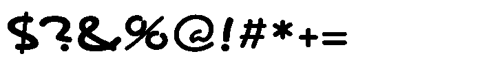 Festoso Extra Bold Font OTHER CHARS