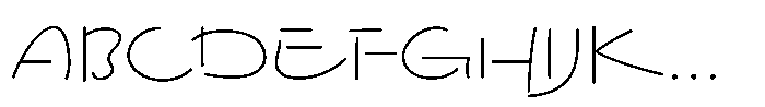Festoso Extra Light Font UPPERCASE