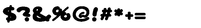 Festoso Heavy Font OTHER CHARS