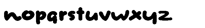 Festoso Heavy Font LOWERCASE