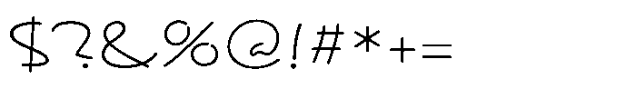 Festoso Light Font OTHER CHARS