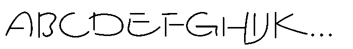 Festoso Light Font UPPERCASE