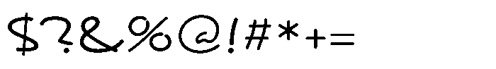 Festoso Medium Font OTHER CHARS