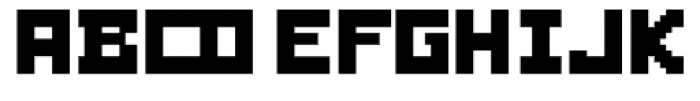 Fette Pixel Font UPPERCASE