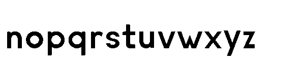 Feurotype Semi Bold Font LOWERCASE