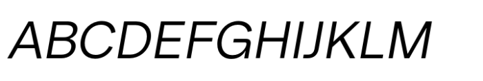 Few Grotesk Book Italic Font UPPERCASE