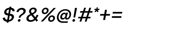 Few Grotesk Medium Italic Font OTHER CHARS