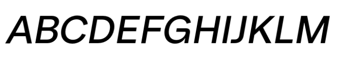 Few Grotesk Medium Italic Font UPPERCASE