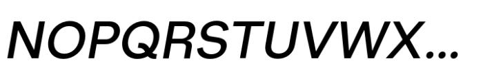 Few Grotesk Medium Italic Font UPPERCASE