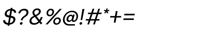 Few Grotesk Regular Italic Font OTHER CHARS