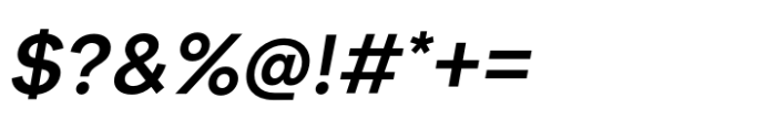 Few Grotesk Semi-Bold Italic Font OTHER CHARS