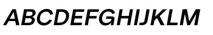 Few Grotesk Semi-Bold Italic Font UPPERCASE