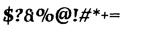 Feywood Oath Font OTHER CHARS
