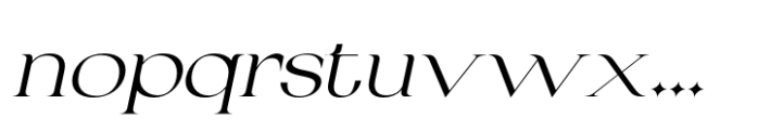 Fezeline Italic Font LOWERCASE