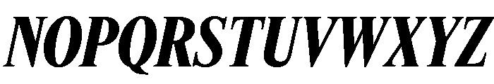 Feature Deck Condensed Bold Italic Font UPPERCASE