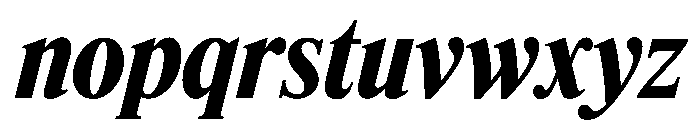 Feature Deck Condensed Bold Italic Font LOWERCASE