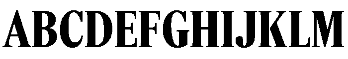 Feature Deck Condensed Bold Font UPPERCASE