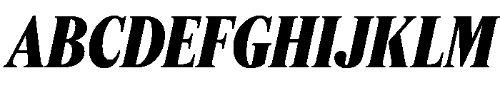 Feature Deck Condensed Extrabold Italic Font UPPERCASE