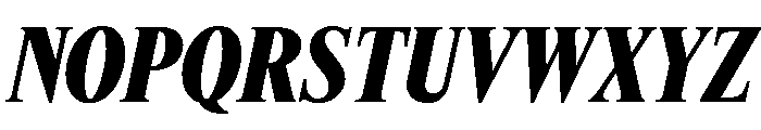 Feature Deck Condensed Extrabold Italic Font UPPERCASE