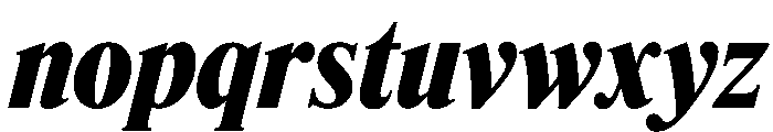 Feature Deck Condensed Extrabold Italic Font LOWERCASE