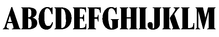 Feature Deck Condensed Extrabold Font UPPERCASE