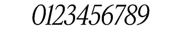 Feature Deck Condensed Light Italic Font OTHER CHARS