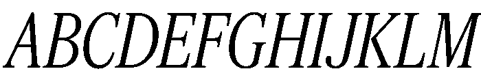 Feature Deck Condensed Light Italic Font UPPERCASE