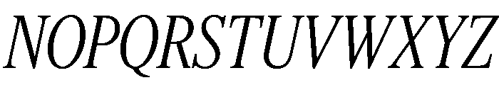Feature Deck Condensed Light Italic Font UPPERCASE