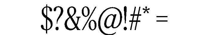 Feature Deck Condensed Light Font OTHER CHARS
