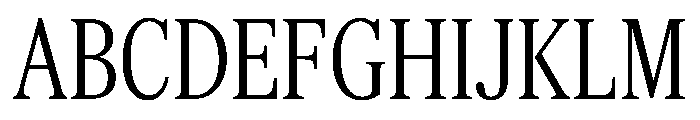 Feature Deck Condensed Light Font UPPERCASE