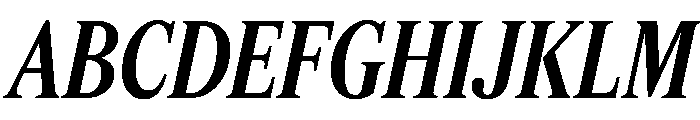 Feature Deck Condensed Medium Italic Font UPPERCASE