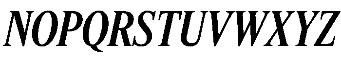 Feature Deck Condensed Medium Italic Font UPPERCASE