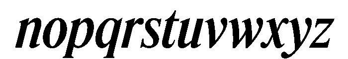 Feature Deck Condensed Medium Italic Font LOWERCASE