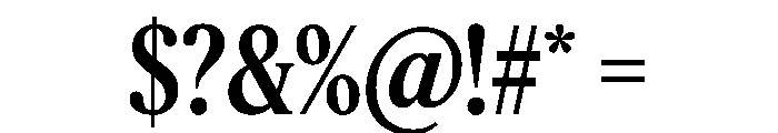Feature Deck Condensed Medium Font OTHER CHARS
