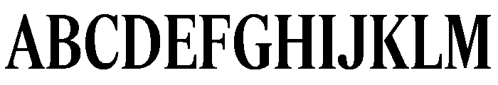 Feature Deck Condensed Medium Font UPPERCASE