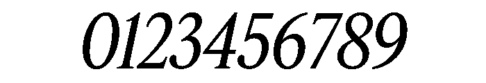 Feature Deck Condensed Regular Italic Font OTHER CHARS