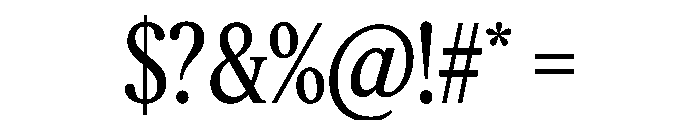 Feature Deck Condensed Regular Font OTHER CHARS